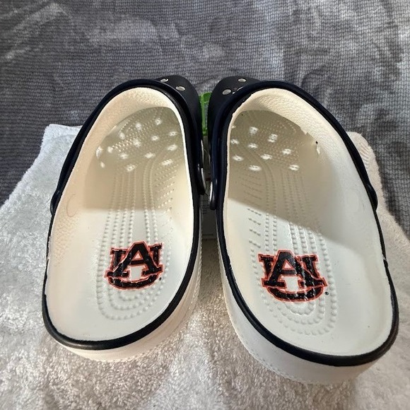 Crocs Auburn Tigers NCAA Classic Clogs Navy Blue Orange Mens 9 Womens 11‎ NEW